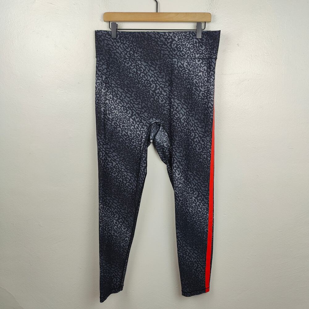 All Access Audio Leggings Womens XXL‎ Gray Leopard Print Yoga Activewear Preppy